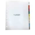 Omnimed Medical Chart Divider Set, 9 Tab, Preprinted Poly, Side Open, PK10 220900